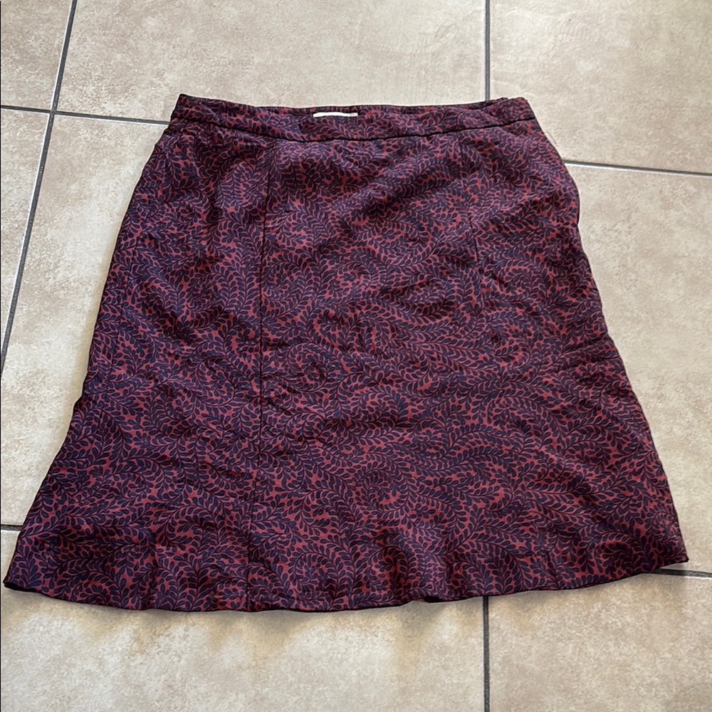 LOFT Purple A-Line Knee-Length Cocktail Skirt